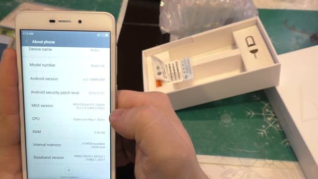 Xiaomi Redmi 4a распаковка обзор мнение