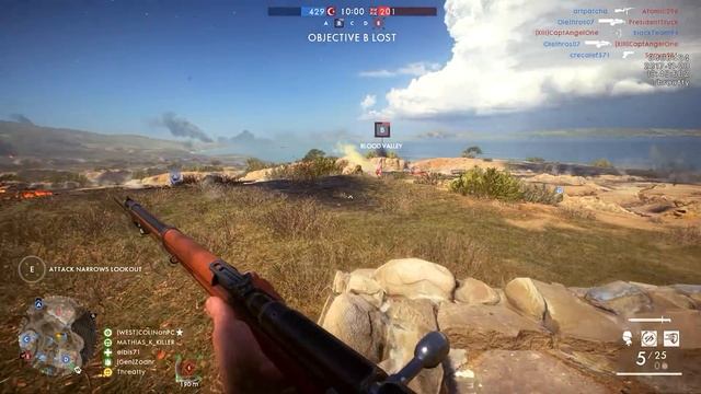IRON SIGHT SNIPING: 10 K/D | Battlefield 1: Turning Tides смотреть онлайн