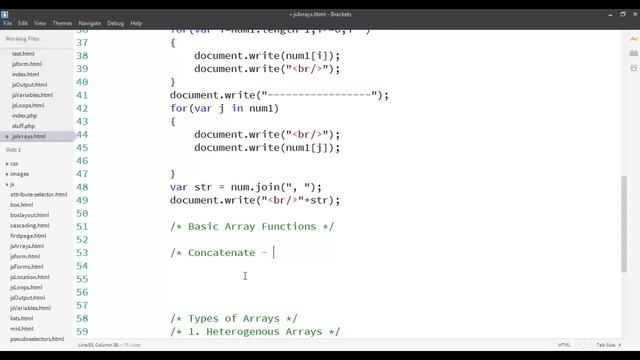 (5) JavaSscript: Arrays смотреть онлайн
