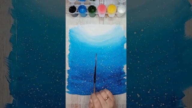 Как нарисовать весенний пейзаж с использованием ватных палочек смотреть онлайн