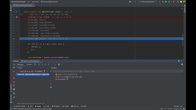 СОРТИРОВКА ПУЗЫРЬКОМ НА JAVA смотреть онлайн