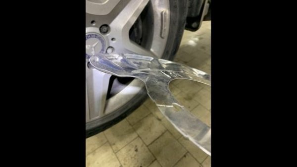 MB W166 X166 замена пыльника заднего диска