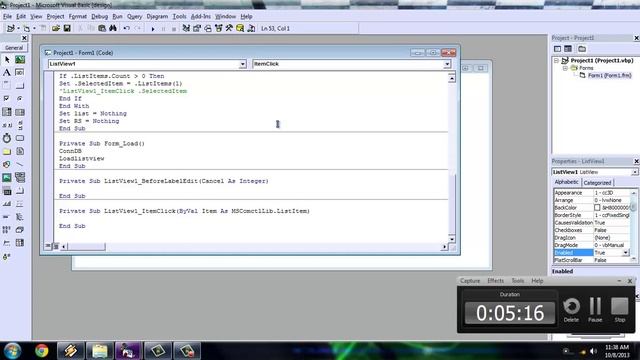 Visual Basic 6 0 Listview Complete Tutorial Part 2 смотреть онлайн