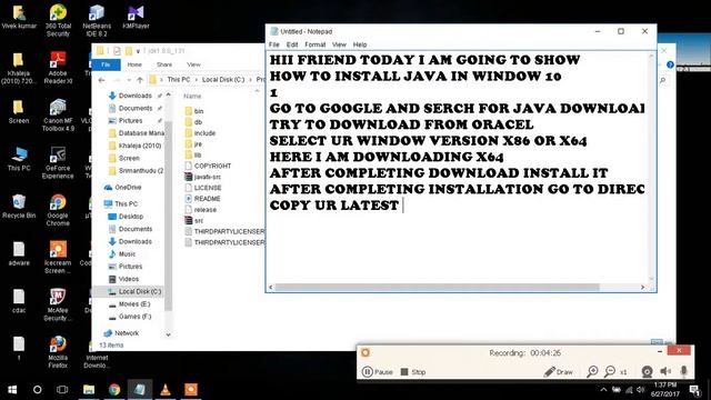 HOW TO INSTALL JAVA IN WINDOWS 10 смотреть онлайн