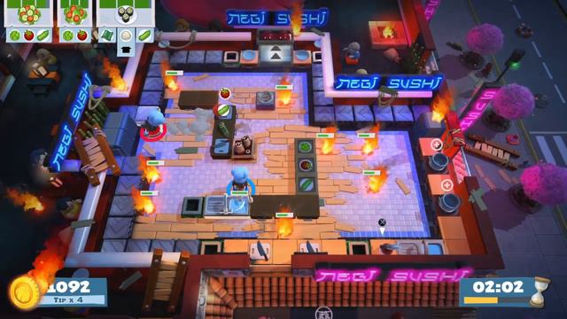 Overcooked 2 Lvl 1-6 - 2 players - Score: 2452 смотреть онлайн