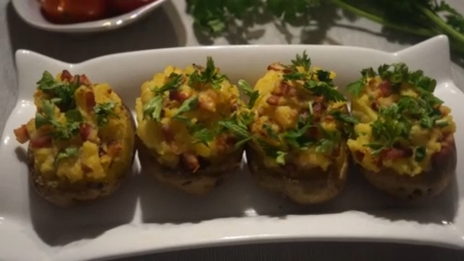 Картофель фаршированный смотреть онлайн