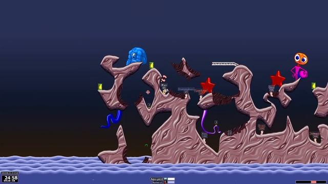 Worms Armageddon Хороший бой с Psykologi. 1 v 1 Normal Pro! Жёсткие динамиты и хорошие овцы! смотреть онлайн
