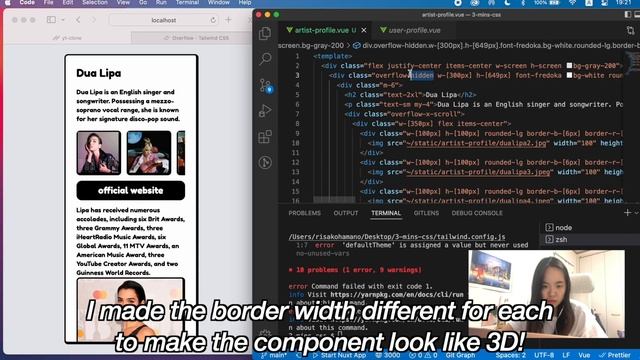 watch me code! - Artist Profile UI with Tailwind CSS // UI design ☆彡 смотреть онлайн