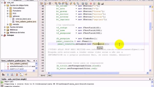Aula 1554 java - Finalizando classe Form Padrão смотреть онлайн
