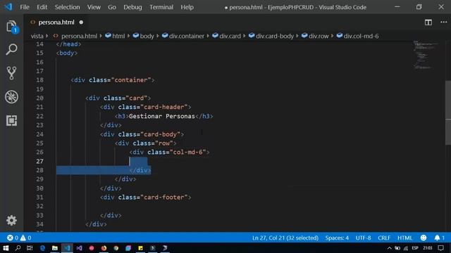 1 | Como crear CRUD PHP con MySQL | Diseño смотреть онлайн
