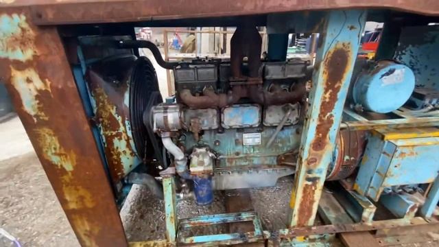 장기방치된 고장난 발전기 디젤엔진 비상발전기 old generator смотреть онлайн
