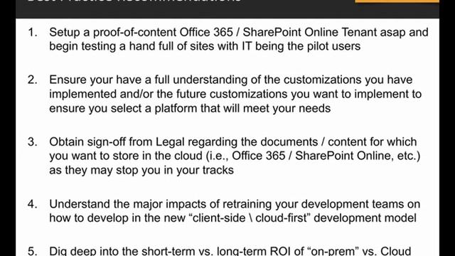 SharePoint, Office 365, Azure Hybrid Cloud Strategies -Webinar - EPC Group - Part 5 смотреть онлайн