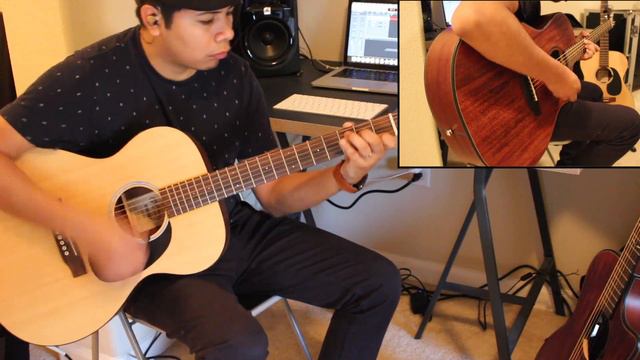 Acoustic guitar cover of Down by Anberlin (instrumental) смотреть онлайн