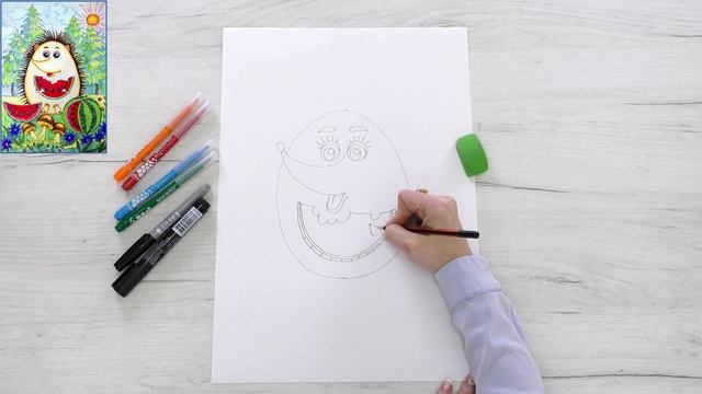 Как нарисовать Ёжика смотреть онлайн