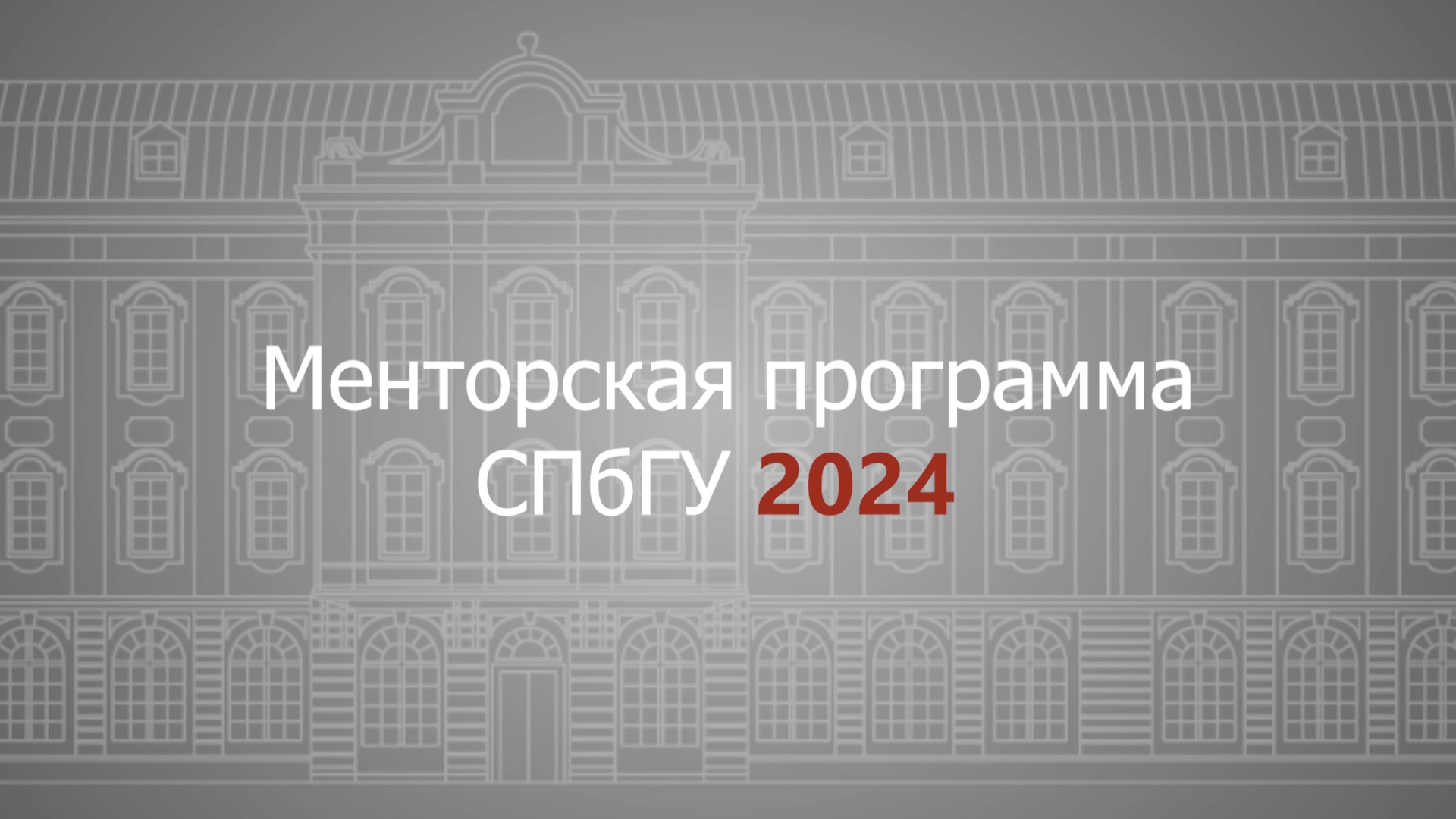 МЕНТОРСКАЯ ПРОГРАММА СПбГУ 2024