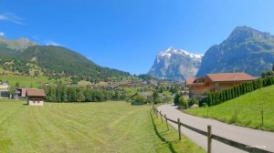 Grindelwald Switzerland, Most Beautiful Village Grindelwald, Switzerland 4K