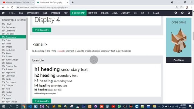 Learning Bootstrap | for full video goto my playlist of learn Bootstrap from w3schools.com(4) смотреть онлайн