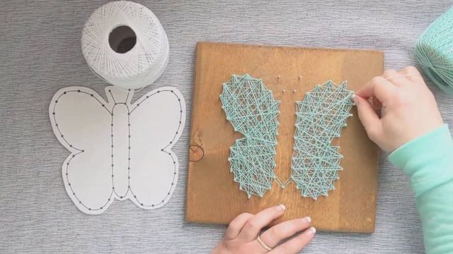 String Art by Victoria - String Art Butterfly Tutorial смотреть онлайн