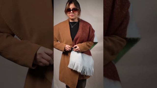 VFY20001-11 Шарф жен. 100% полиэстер разм.34х195 FABRETTI