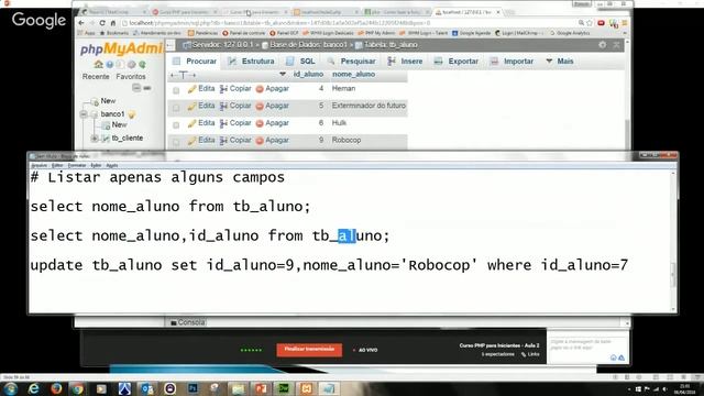 Introdução a Linguagem SQL - Comandos Básicos Select, Insert, Update, Delete - Parte 2 смотреть онлайн