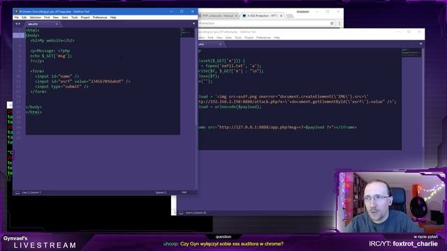 Gynvael's Livestream #57: Eksfiltracja danych przez CSS смотреть онлайн