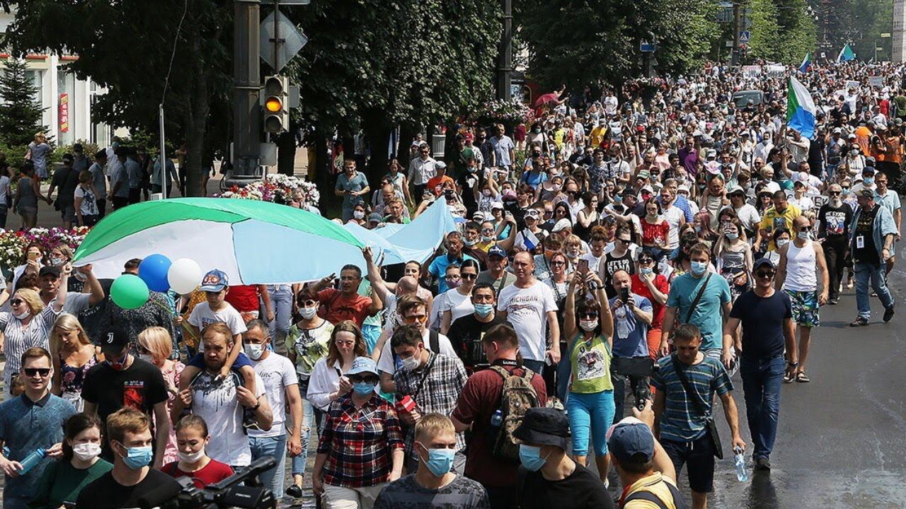 Самый Массовый протест в Хабаровске в поддержку Сергея Фургала. Прямой эфир 25.07.2020 смотреть онлайн