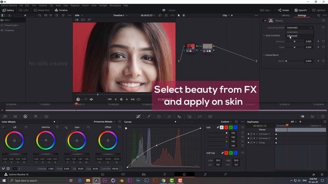 Smooth and Glow Effect on Face in Video | Video Skin Retouch : Davinci Resolve 16 смотреть онлайн