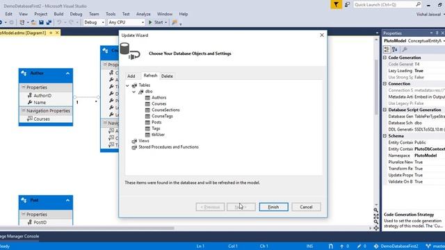 How to update entity data model based on database changes(Add a new table in database) | Part-5.1 смотреть онлайн