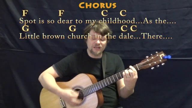 Church in the Wildwood (Traditional) Guitar Cover Lesson in C with Chords/Lyrics смотреть онлайн
