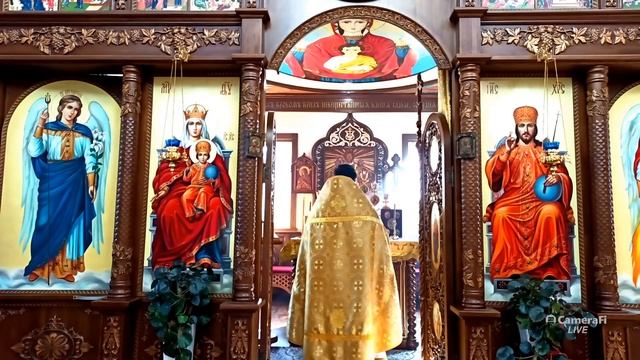 Храм Архистратига Божия Михаила с. Беловодское. Литургия 24.09.2023 смотреть онлайн