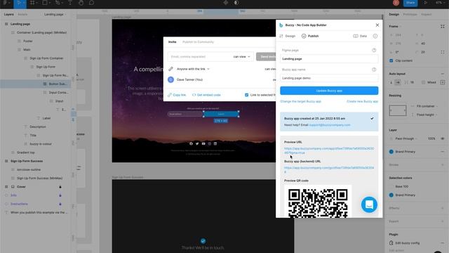 Buzzy Figma Plugin: Example landing page app walk-through смотреть онлайн