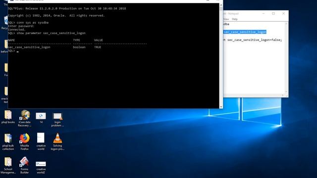 ORA-01017 Invalid username/password; Solving logon problem in oracle forms смотреть онлайн