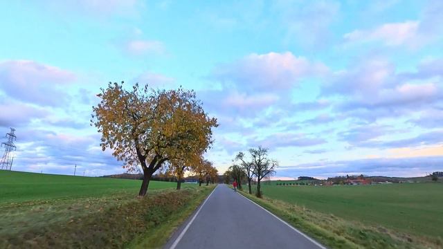 Driving in the Czech Republic 🇨🇿 from Životice to Dříteň in November 2023. смотреть онлайн