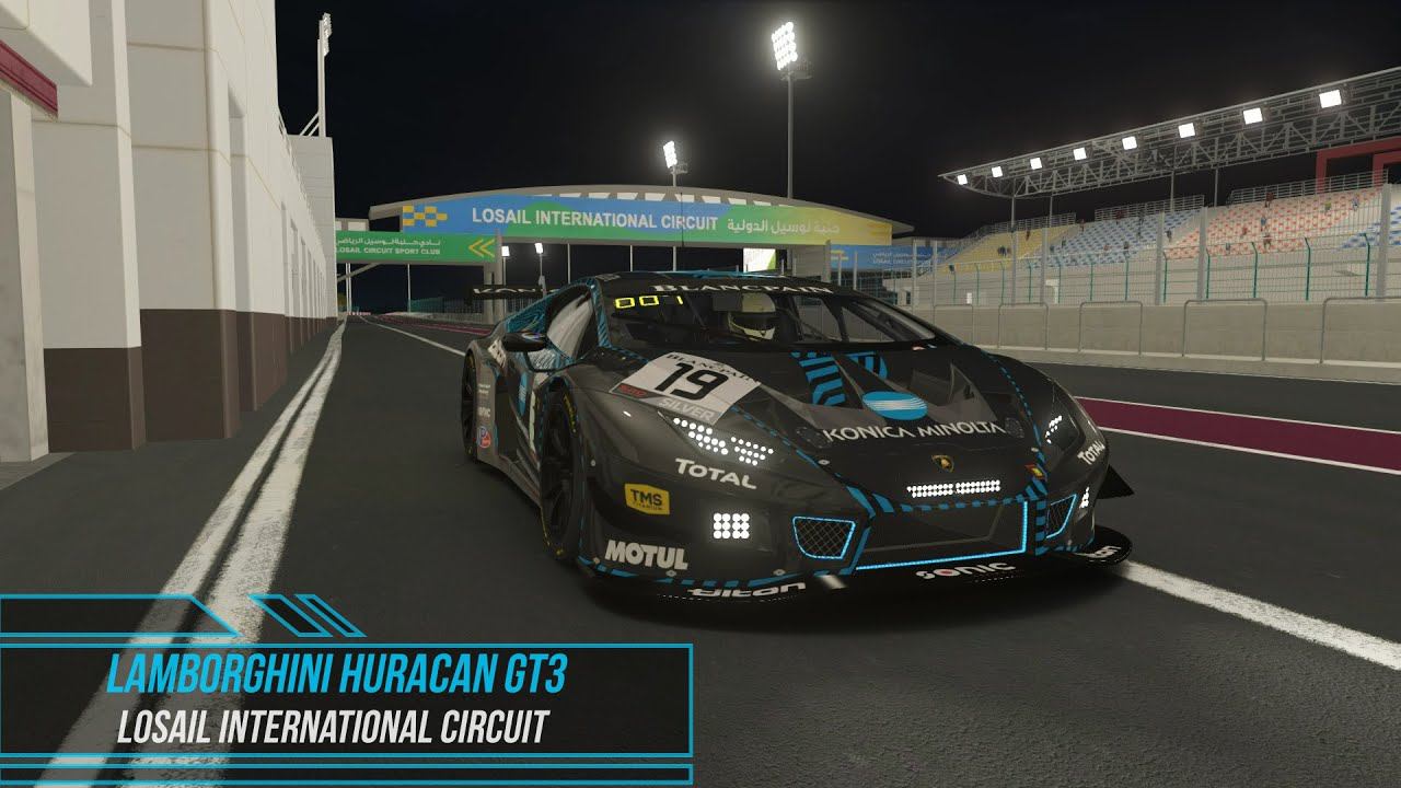 Lamborghini Huracan GT3 - Losail International Circuit / Assetto Corsa. смотреть онлайн