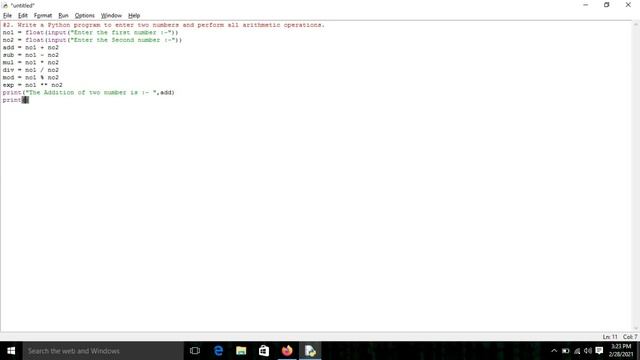 3. Write a Python program to enter length and breadth of a rectangle and find its perimeter. || смотреть онлайн