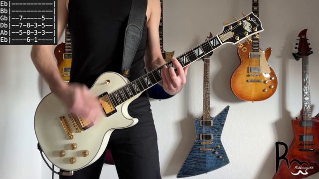 Rise Against - Worth Dying For Guitar Cover with Tabs on screen 4K UHD смотреть онлайн