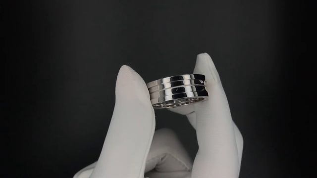 Обручальное кольцо в стиле Bvlgari из белого золота смотреть онлайн
