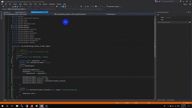 WPF Tutorial: The DataBinding TextBox, Label In WPF Sample смотреть онлайн
