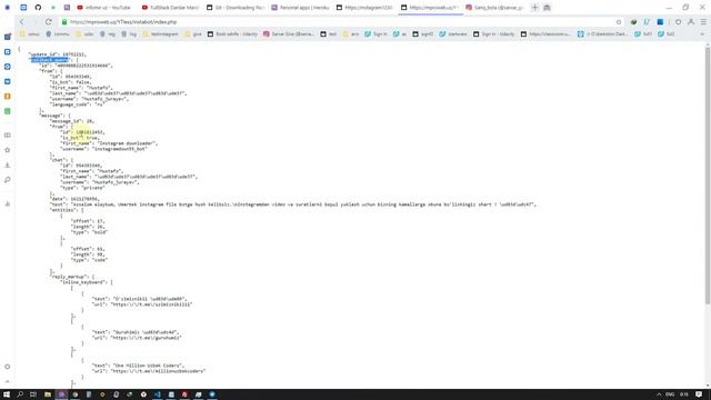 2 - qism. Instagramdan file yuklash, telegrambot yaratish, How to create a Telegram bot in PHP. смотреть онлайн