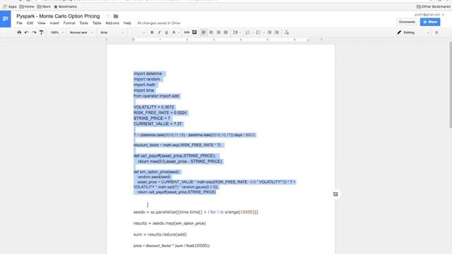 Google Cloud Platform Dataproc - Option Pricing using Monte Carlo Simulations смотреть онлайн