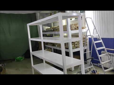 Стеллаж из брусков и фанеры своими руками смотреть онлайн