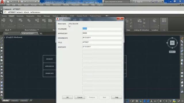 76 (MODIFY TOOL) (ATTEDIT) ATTRIBUTE EDIT COMMAND AUTOCAD, USES OF ATTEDIT COMMAND, смотреть онлайн