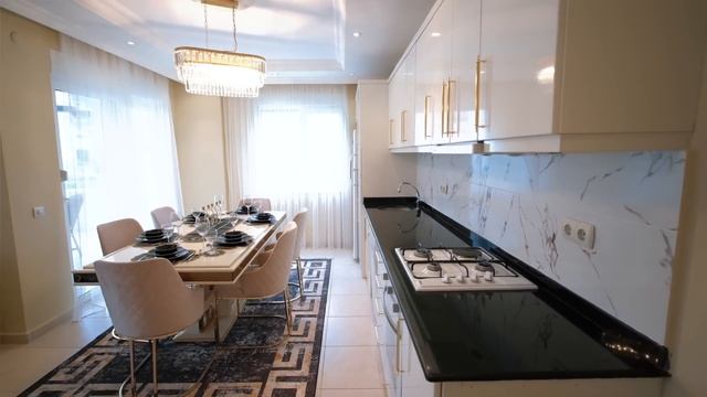 ⛰ Где горы встречаются с морем: роскошная квартира в Алании 2+1, район Тосмур. Недвижимость в Турци смотреть онлайн