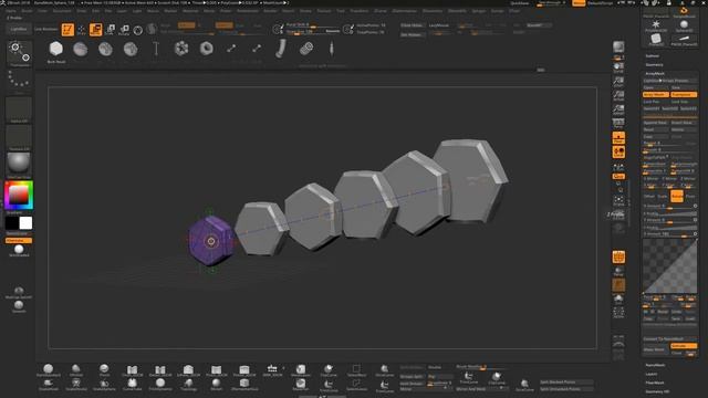 Zbrush. Lesson 22. Array Mesh смотреть онлайн