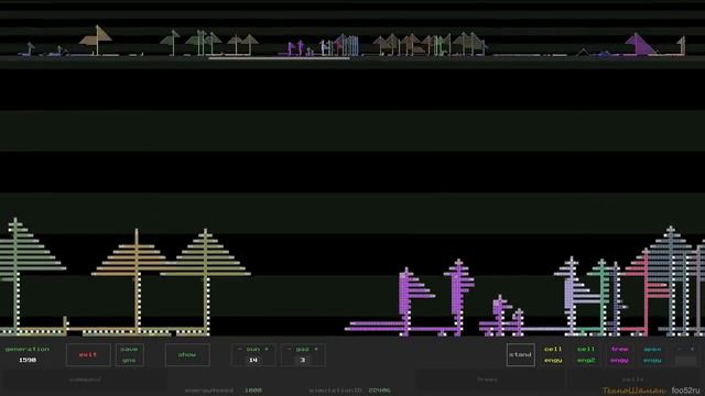 Моделирование эволюции. Цифровые деревья 6. смотреть онлайн