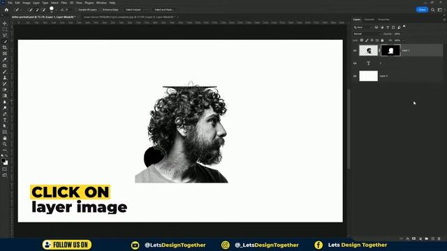 Easy way to Create Letter Portrait | Text portrait photoshop tutorial | Photoshop Tutorial смотреть онлайн