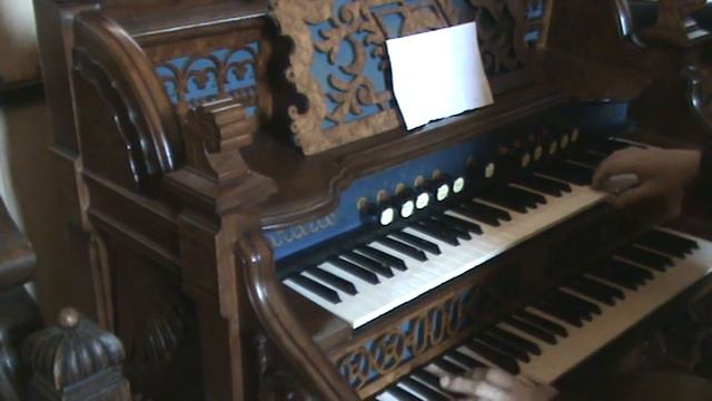 Antique BURDETT organ digitally converted w/2 keybeds 480 different sounds смотреть онлайн
