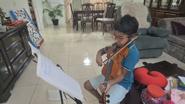 Coal Black Rose tune on Violin by Ishaan смотреть онлайн