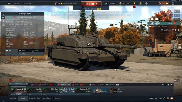Challenger 2 TES - Update Winged Lions 2ⁿᵈ Dev Server - War Thunder смотреть онлайн