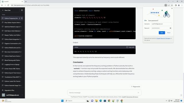frequency sorting problem python sorted does not give what I would expect смотреть онлайн